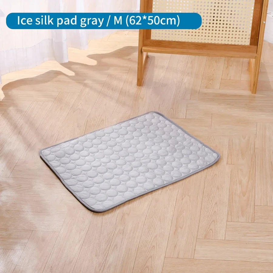 Summer Pet Cooling Pad Non-toxic Ice Silk Dog & Cat Bed