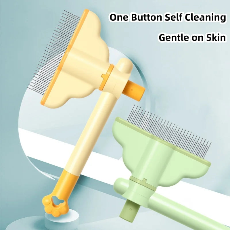 One Button Self Cleaning Pet Grooming Comb - MyPetDollar.com