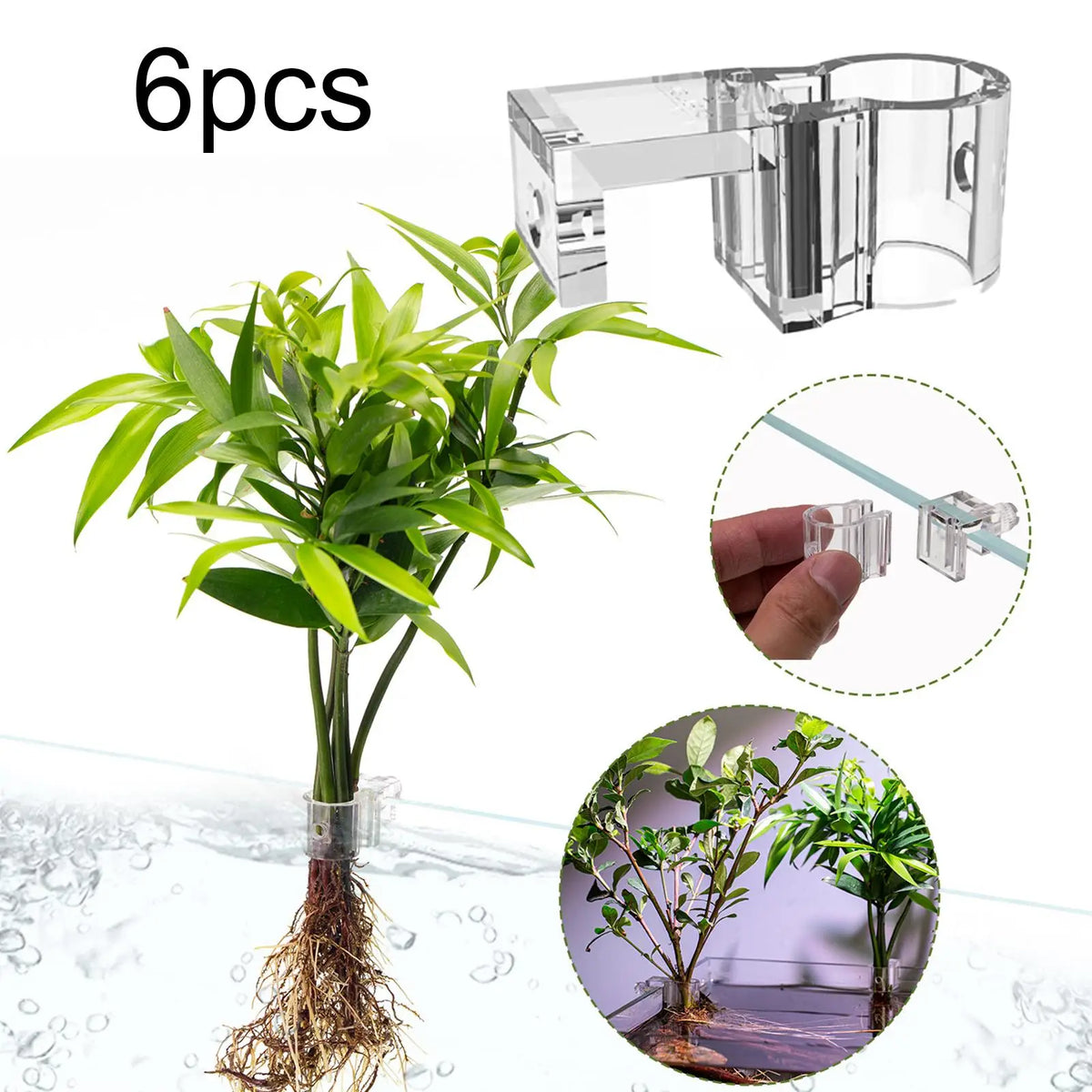 6Pcs Aquarium Plant Holder Support Cup Mini - MyPetDollar.com