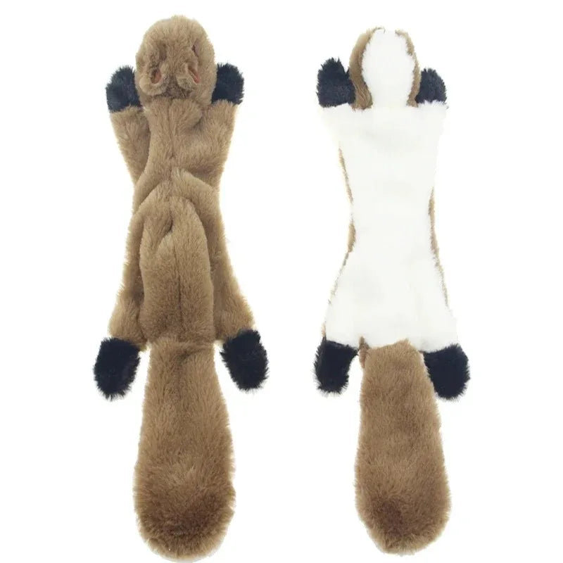 Plush Dog Toys Squirrel Raccoon Fox 18 Inch Stuffing Free