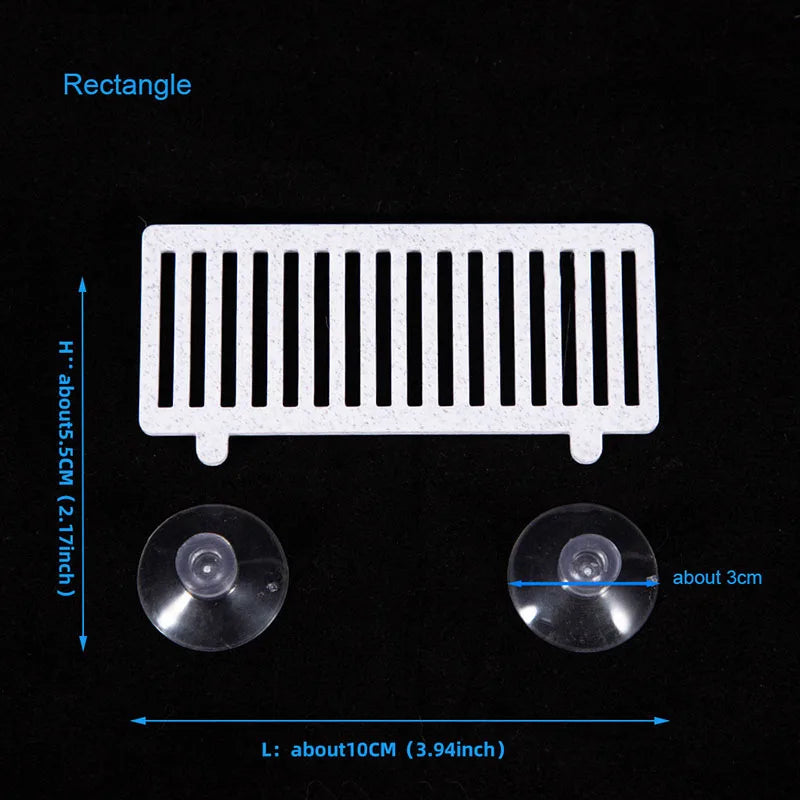 Plastic Fish Tank Aquarium Artificial Grid Betta Rest Spawning – 2 Colors