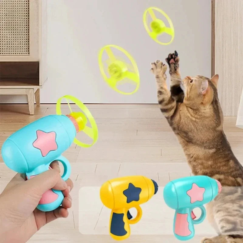 Flying Saucer Launcher Automatic Interactive - MyPetDollar.com
