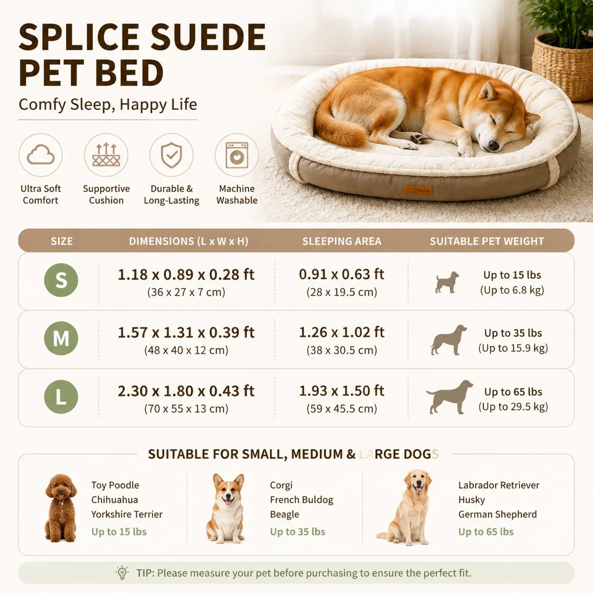 Pet Bed Mat for Dogs Cats Washable Soft Sofa - MyPetDollar.com