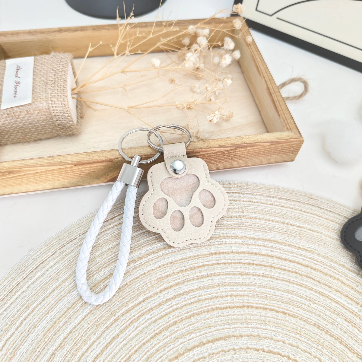 PU Leather Pet Hair Storage Bag