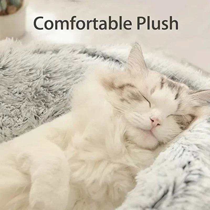 2 in 1 Winter Soft Plush Pet Bed with Cover - MyPetDollar.com