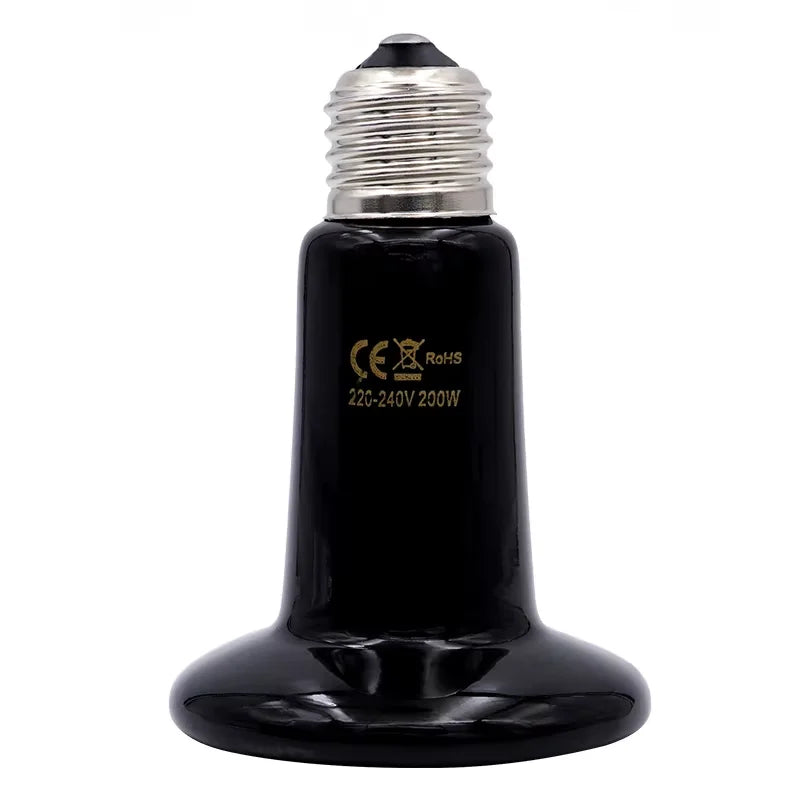 1Pcs Pet Heating Lamp Black Infrared Ceramic - MyPetDollar.com