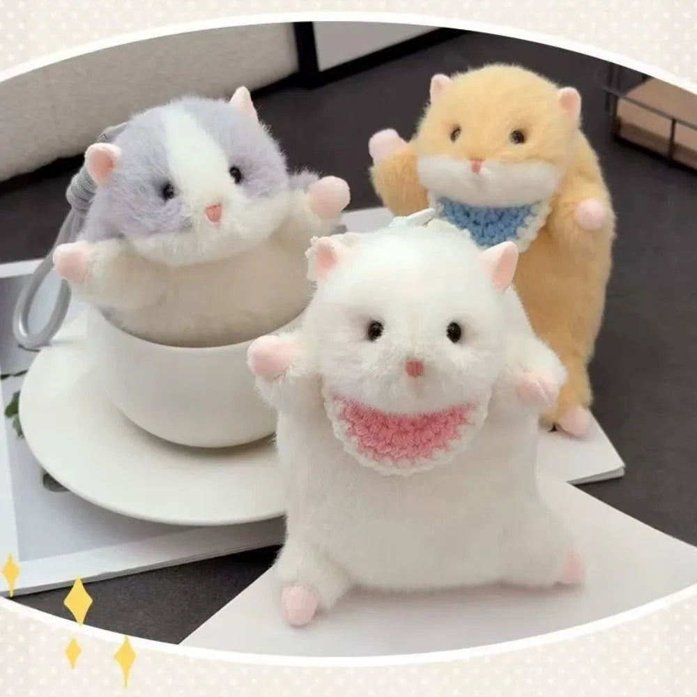 Cute Plush Hamster Plush Keychain Stress - MyPetDollar.com