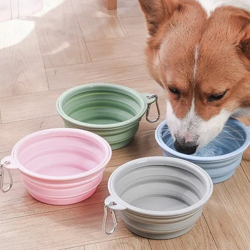 350ML Folding Dog Dish Collapsible Pet Bowl - MyPetDollar.com