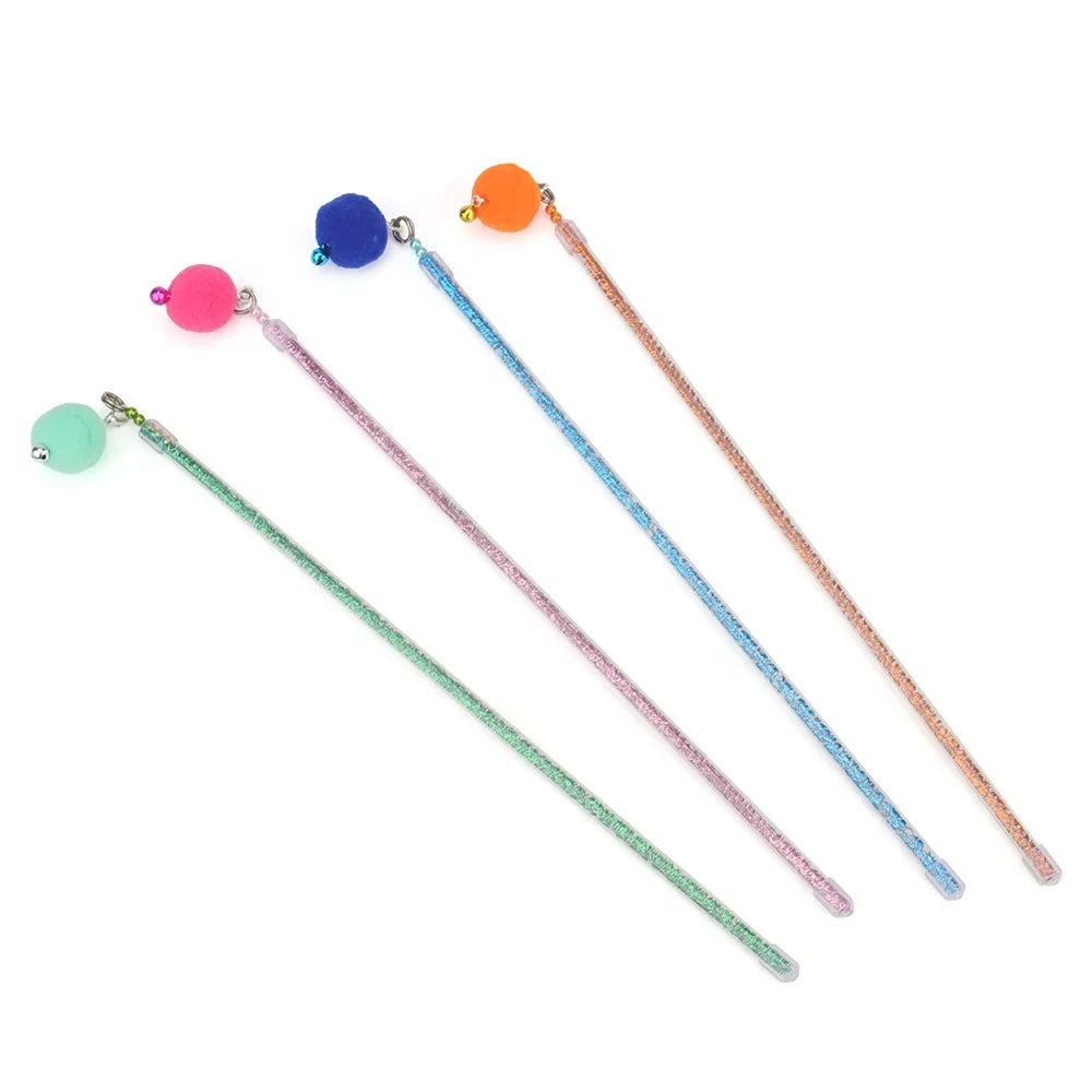 Multi-style Bell Ball Cat Toy Wand - MyPetDollar.com