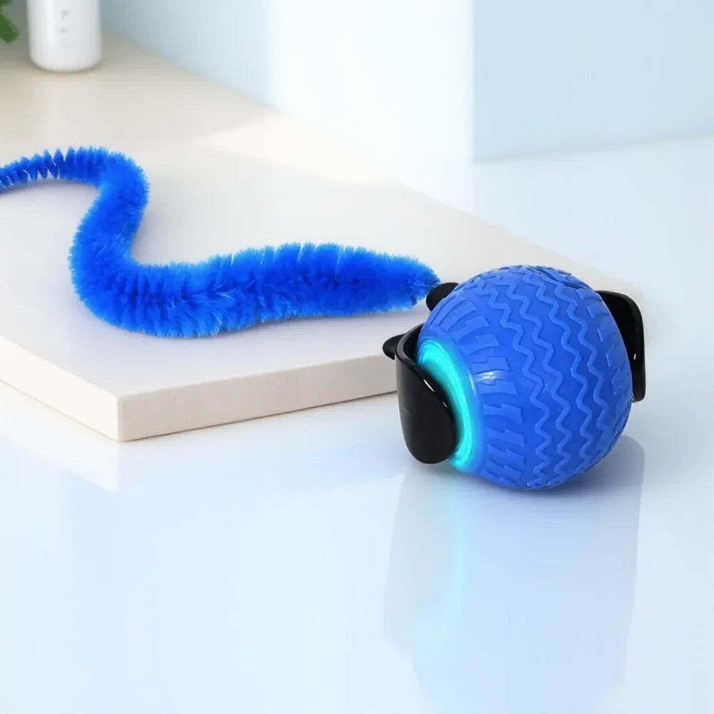 Automatic Rotating Smart LED Interactive Cat Teasing Ball – Cat Supplies