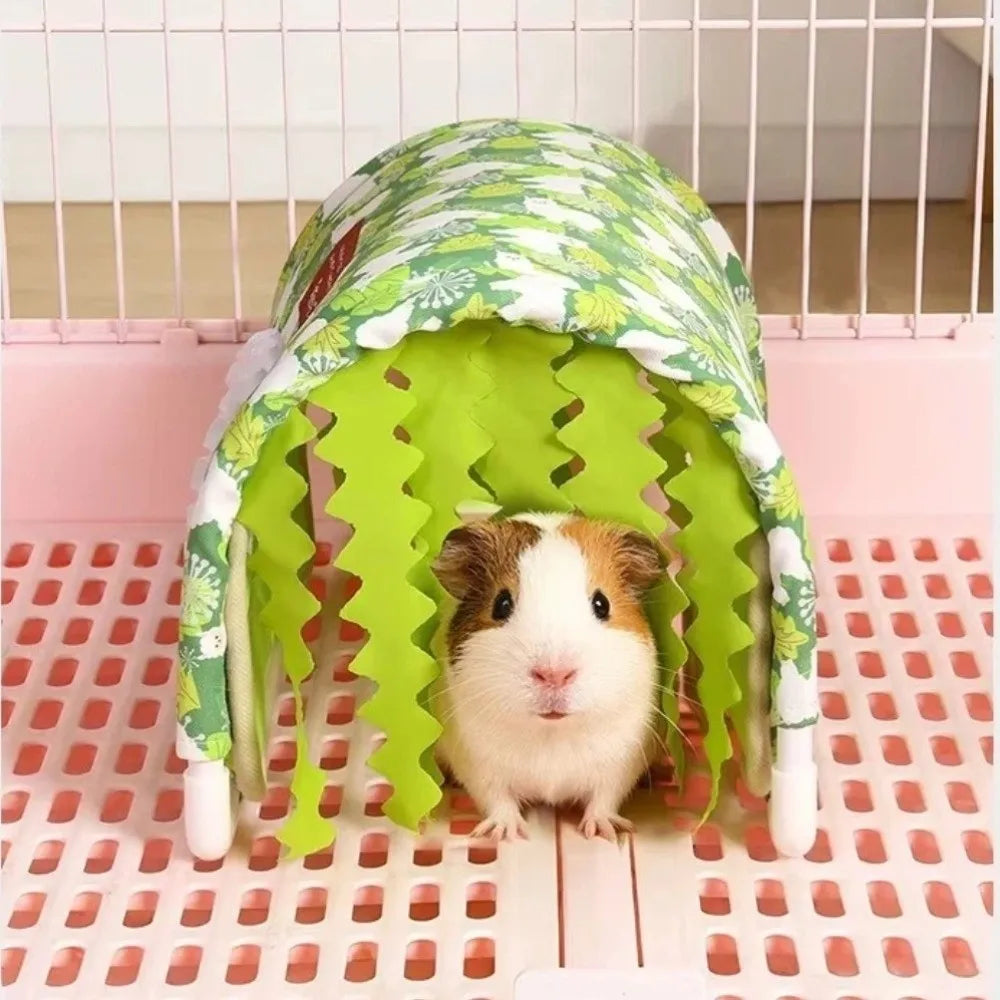 Cartoon Summer Hamster Shelter Bottomless - MyPetDollar.com