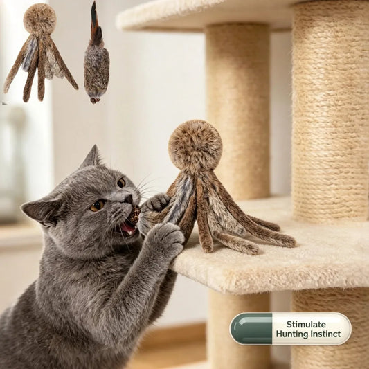 Artificial Rabbit Fur Cat Toy Soft Plush - MyPetDollar.com