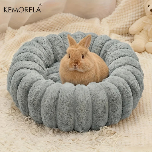 Plush Round Pet Bed Washable Soft Nest (10 colors)