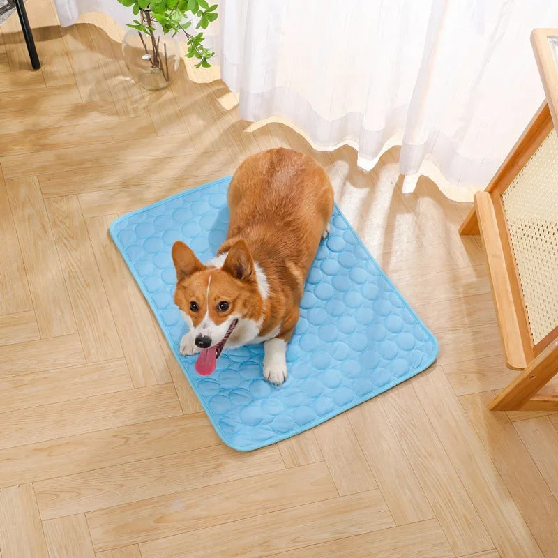 Summer Breathable Ice Silk Pet Cooling Mat - MyPetDollar.com