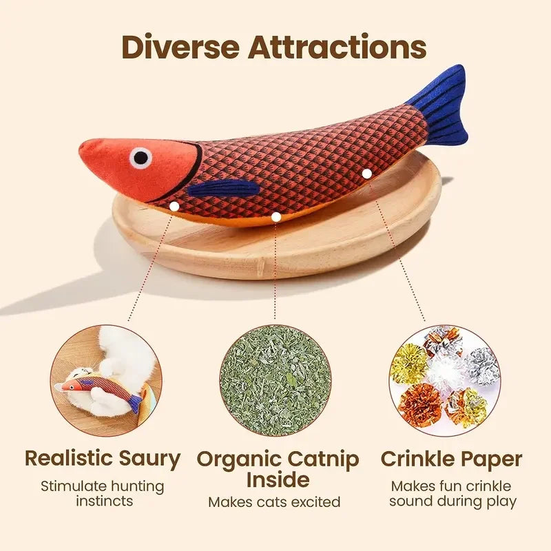 Cat Toys Fish,Teeth Grinding Catnip - MyPetDollar.com