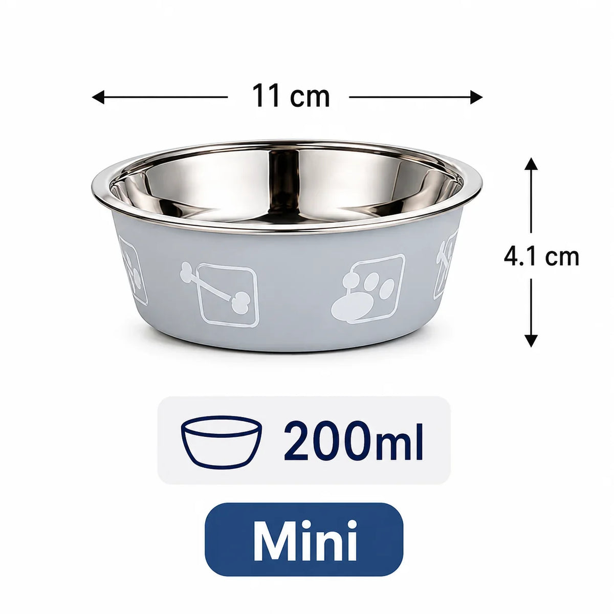 Stainless Steel Pet Bowl Thickened Anti Slip Dog Food – 16 Colors