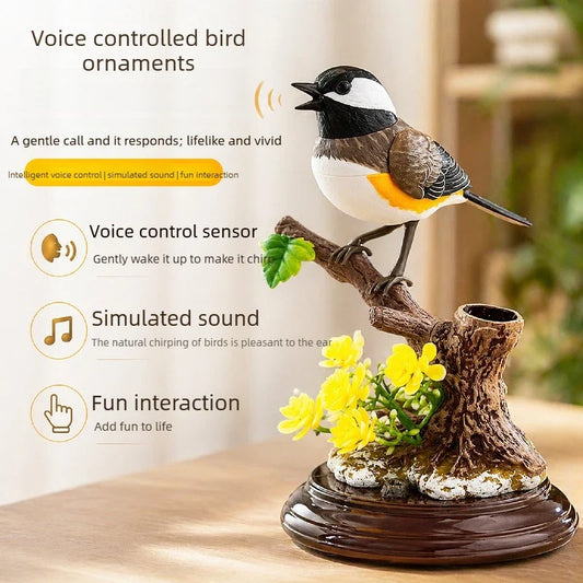 Sound Voice Control Electric Simulation Bird - MyPetDollar.com