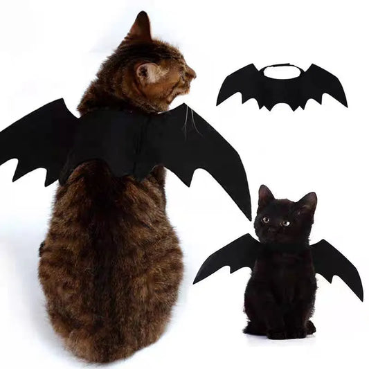 Cute Cat Cosplay Costume – Black Bat Wings - MyPetDollar.com