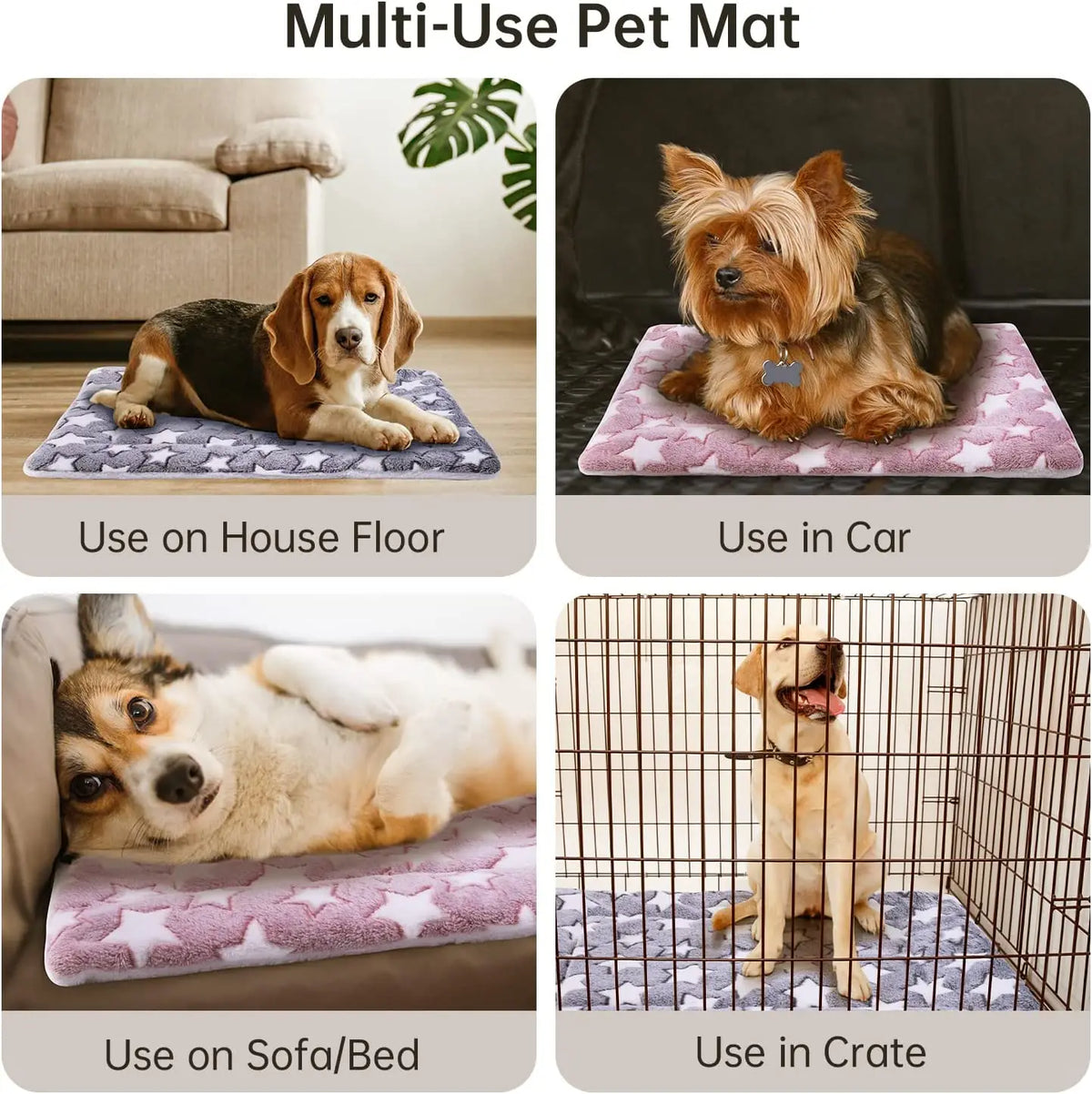Pet Dog bed mat Thickened Flannel Soft - MyPetDollar.com