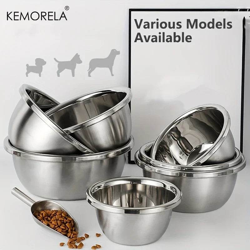 Premium Large Stainless Steel Dog Bowl Thick - MyPetDollar.com