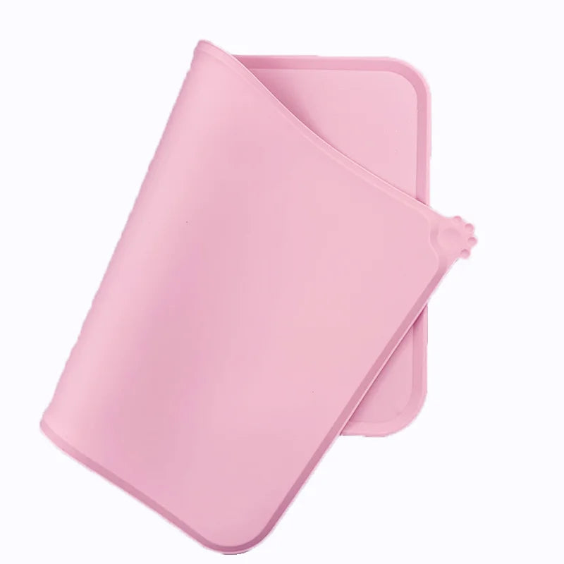 Solid Color Silicone Pet Feeding Pad – 5 Colors