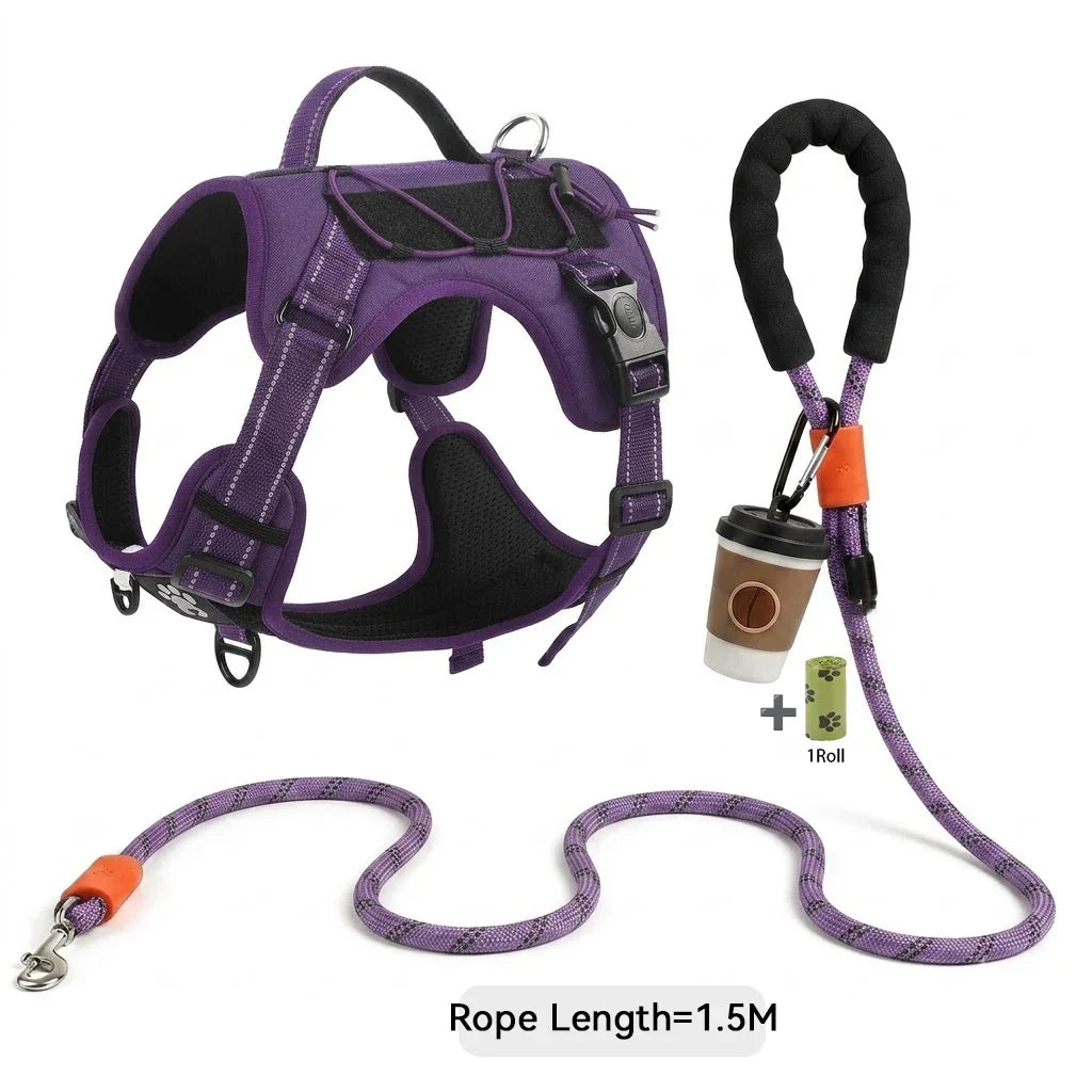 New Reflective Tactical Dog Harness No Pull - MyPetDollar.com