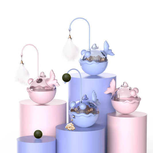 Tumbler Food-Dispensing Cat Toy - Anglerfish - MyPetDollar.com