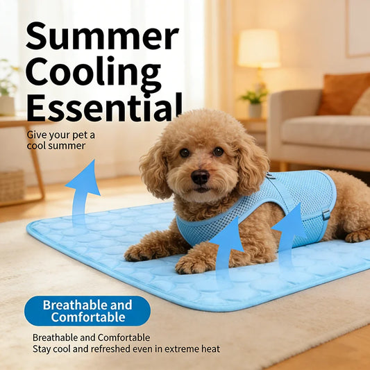 Pet Ice Silk Cooling Mat Summer Breathable - MyPetDollar.com