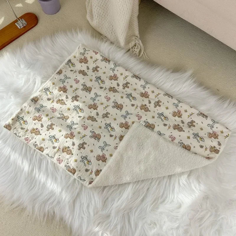 Printed Dog Blanket Warm Soft Pet Throw for - MyPetDollar.com