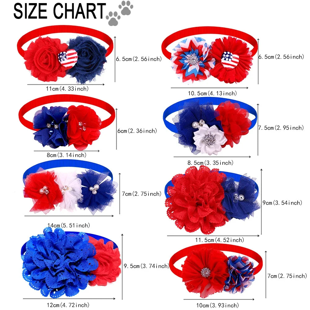 20/50pcs Dog Flower Dog Bow Tie For Dogs - MyPetDollar.com
