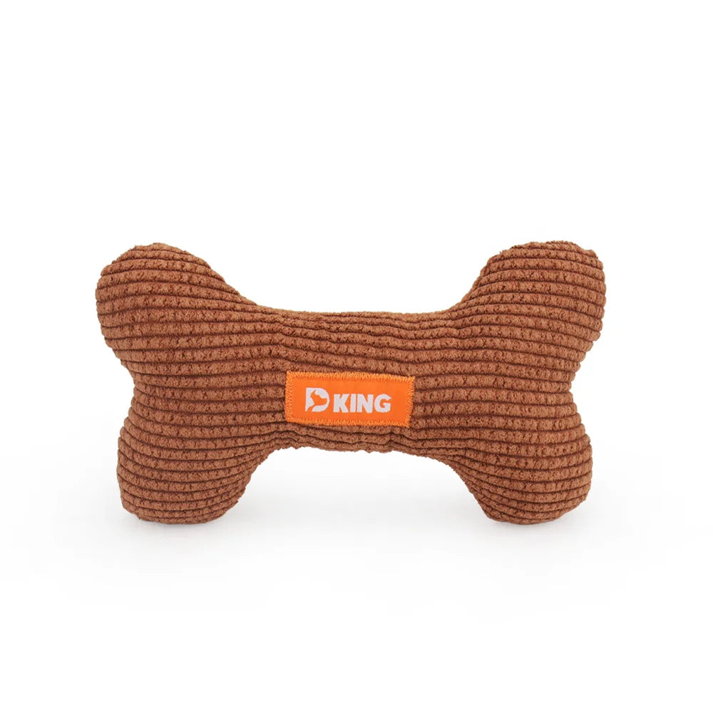 Interactive Bone Small Dog Toy Puppy Plush Pet Squeak – 3 Colors