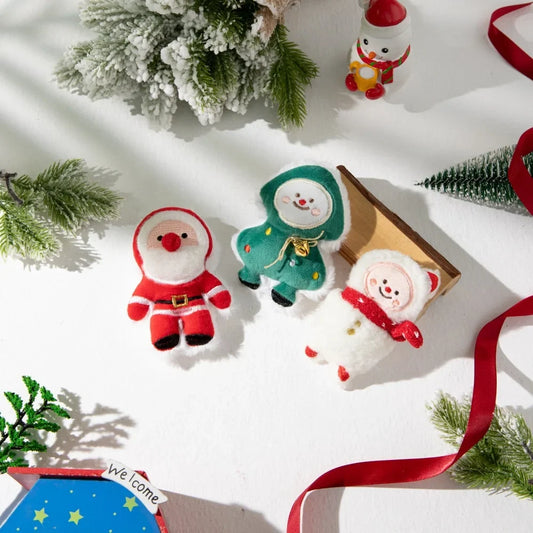 Pet Christmas Cat Toy Plush Doll with Catnip - MyPetDollar.com