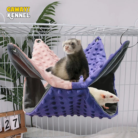 Winter Warm Pet Hanging Bed Contrast Color - MyPetDollar.com