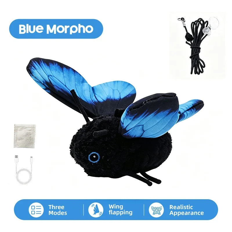 Plush Intelligent Induction Flapping Butterfly Toy – 3 Colors