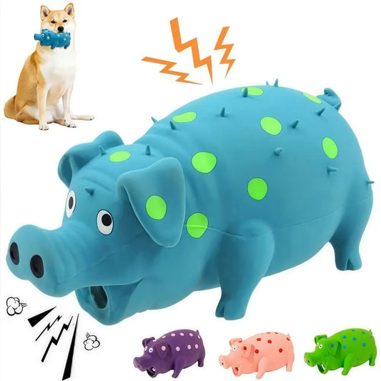 Fun Grunt Pig Dog Squeaky Toy with Sound - MyPetDollar.com