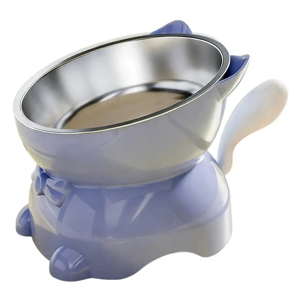 Stainless Steel Creative Cat Head Shaped Bowl – 6 Colors