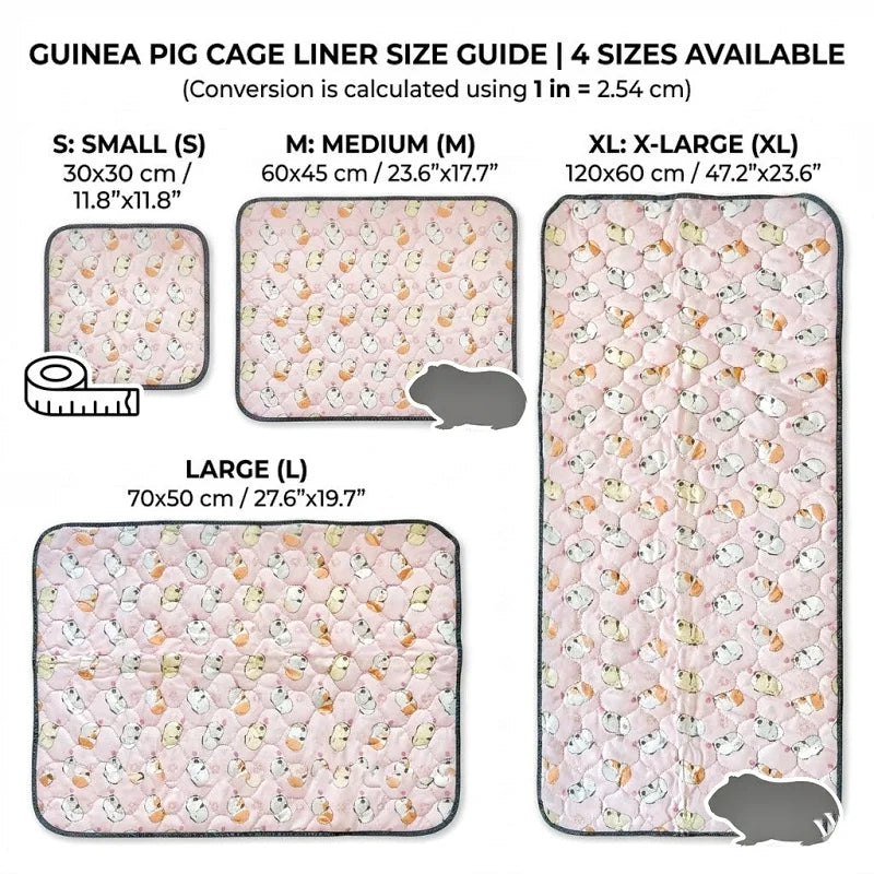Guinea Pig Cage Liner Washable Pee Pad - MyPetDollar.com