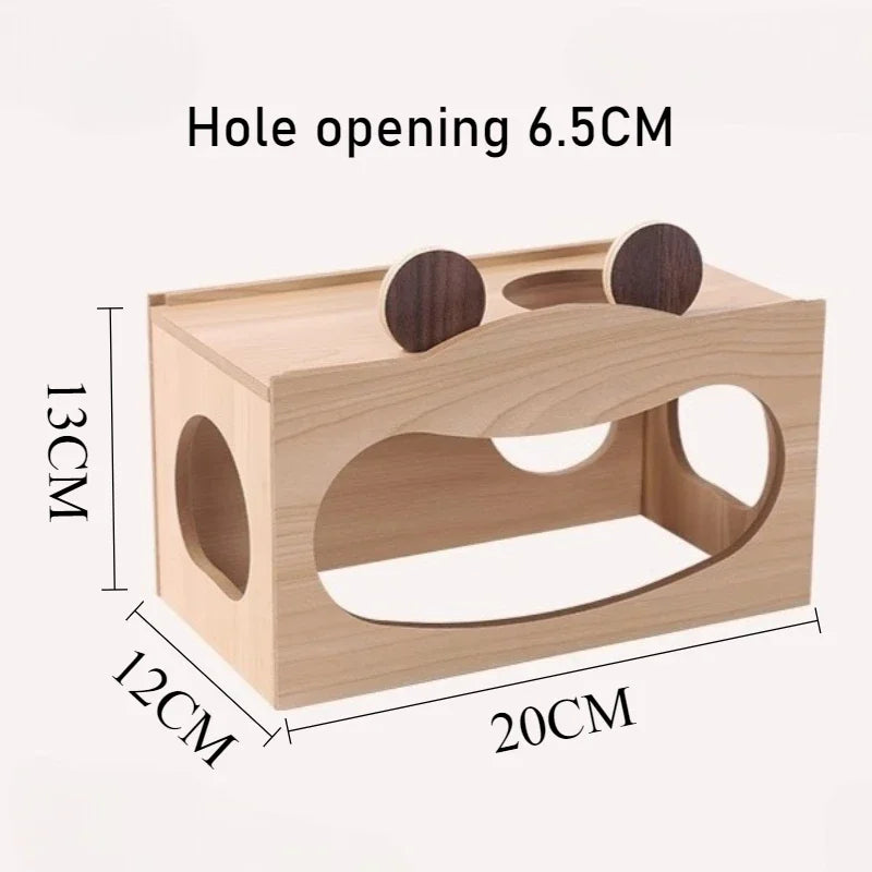 Waterproof Wooden Hamster Tunnel – Small Pet Supplies