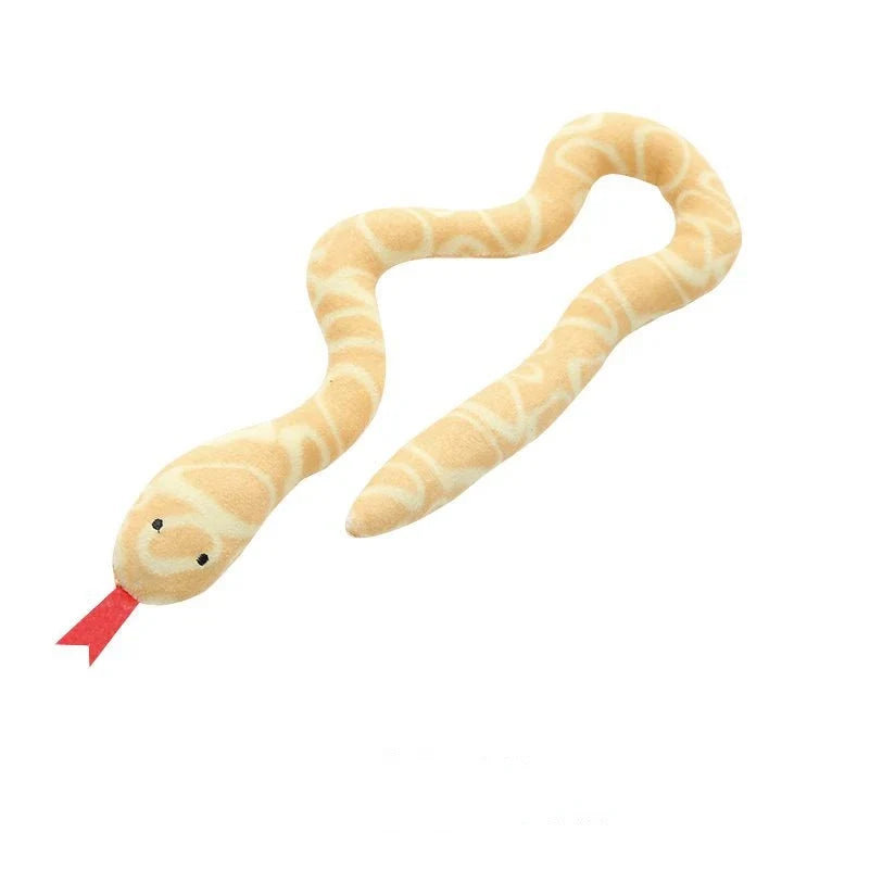 Cat Catnip Toy Interactive Plush Gluttonous Snake Bite