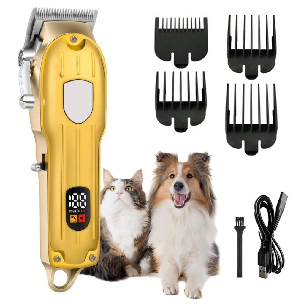 Electric Pet Hair Clipper USB Rechargeable Lcd Display Dog – 3 Colors