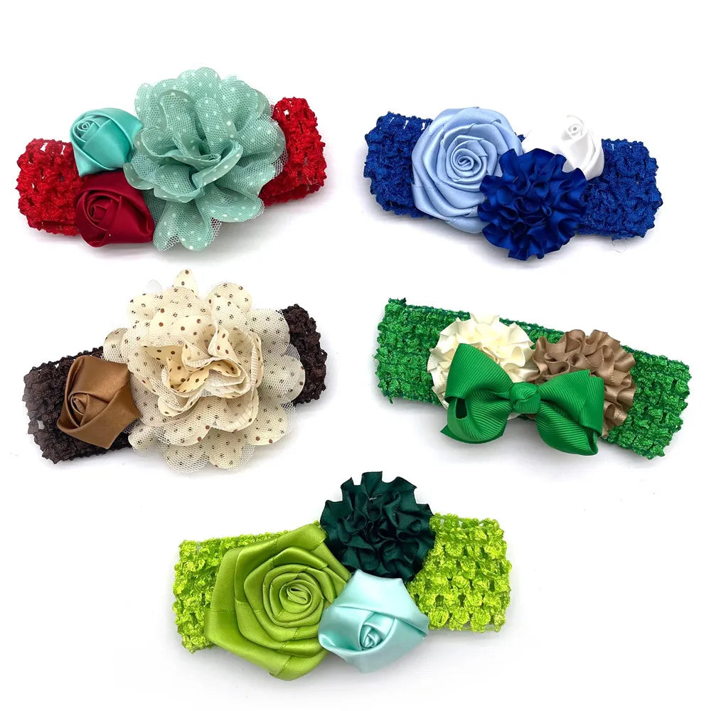 30/50Pcs Pet Dog Flowers Bowtie with Elastic - MyPetDollar.com