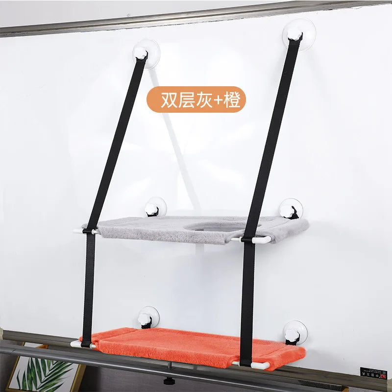 Premium Cat Hammock Wall Mounted Suction Cup - MyPetDollar.com