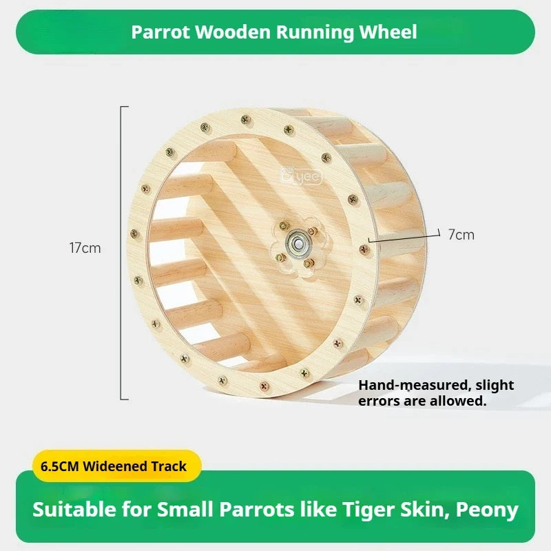 Interactive Self Entertainment Parrot Running Wheel Boredom for Birds – view 2