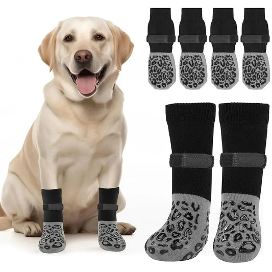 4-Pack Anti-Slip Dog Socks, Prevent Licking - MyPetDollar.com