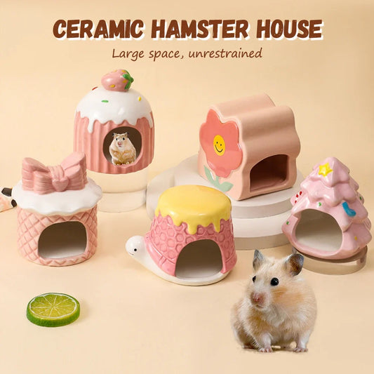 Ceramic Hamster House for Small Animals - MyPetDollar.com