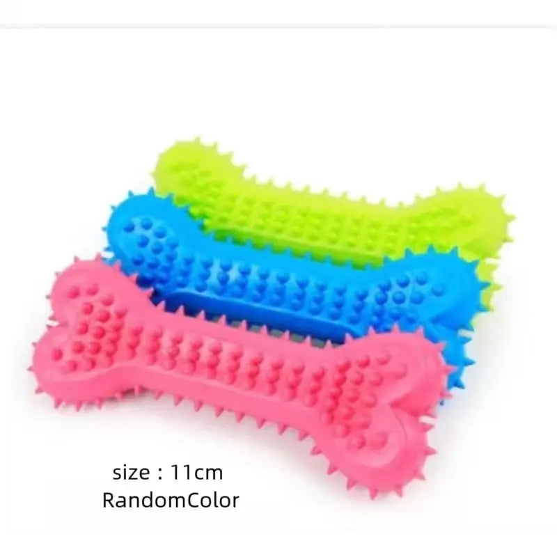 Pet Chew Toys Set Bone Pacifier Thorn Ring – 13 Colors