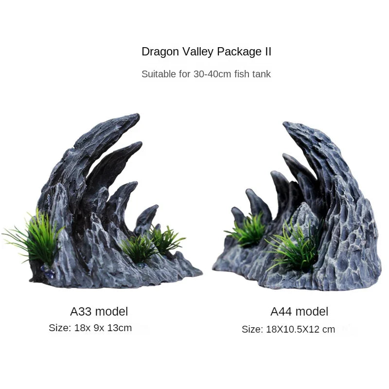 Aquarium Mountain View Hideout Caves – 2 Colors