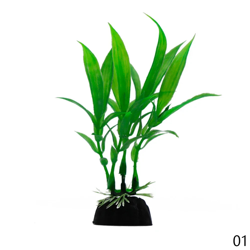10-30cm Artificial Aquarium Plant Decoration – 9 Colors