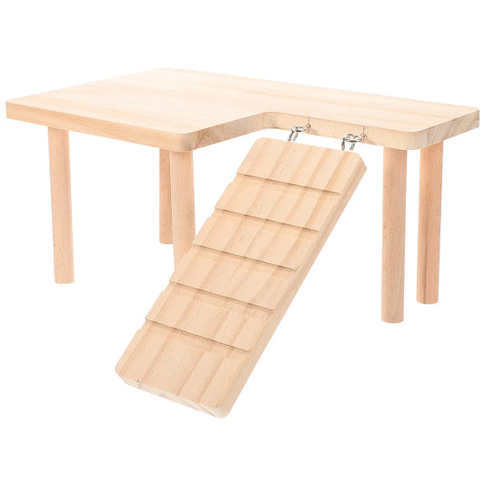 1Set Wooden Hamster Platform Ladder Set - MyPetDollar.com