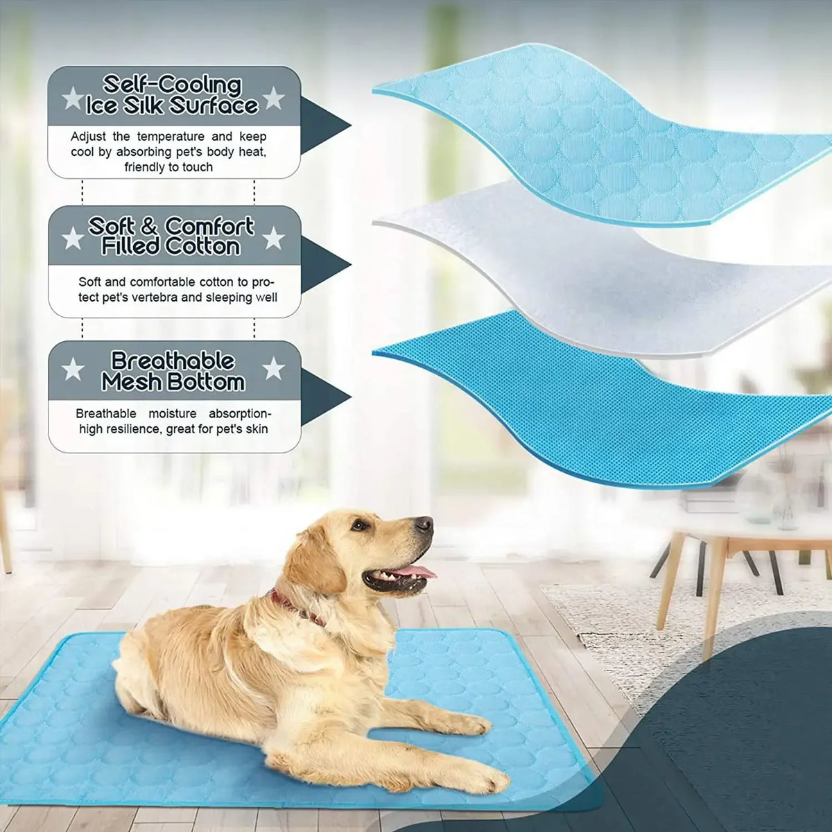 NONOR Dog Cooling Mat Summer Pet Bed for - MyPetDollar.com